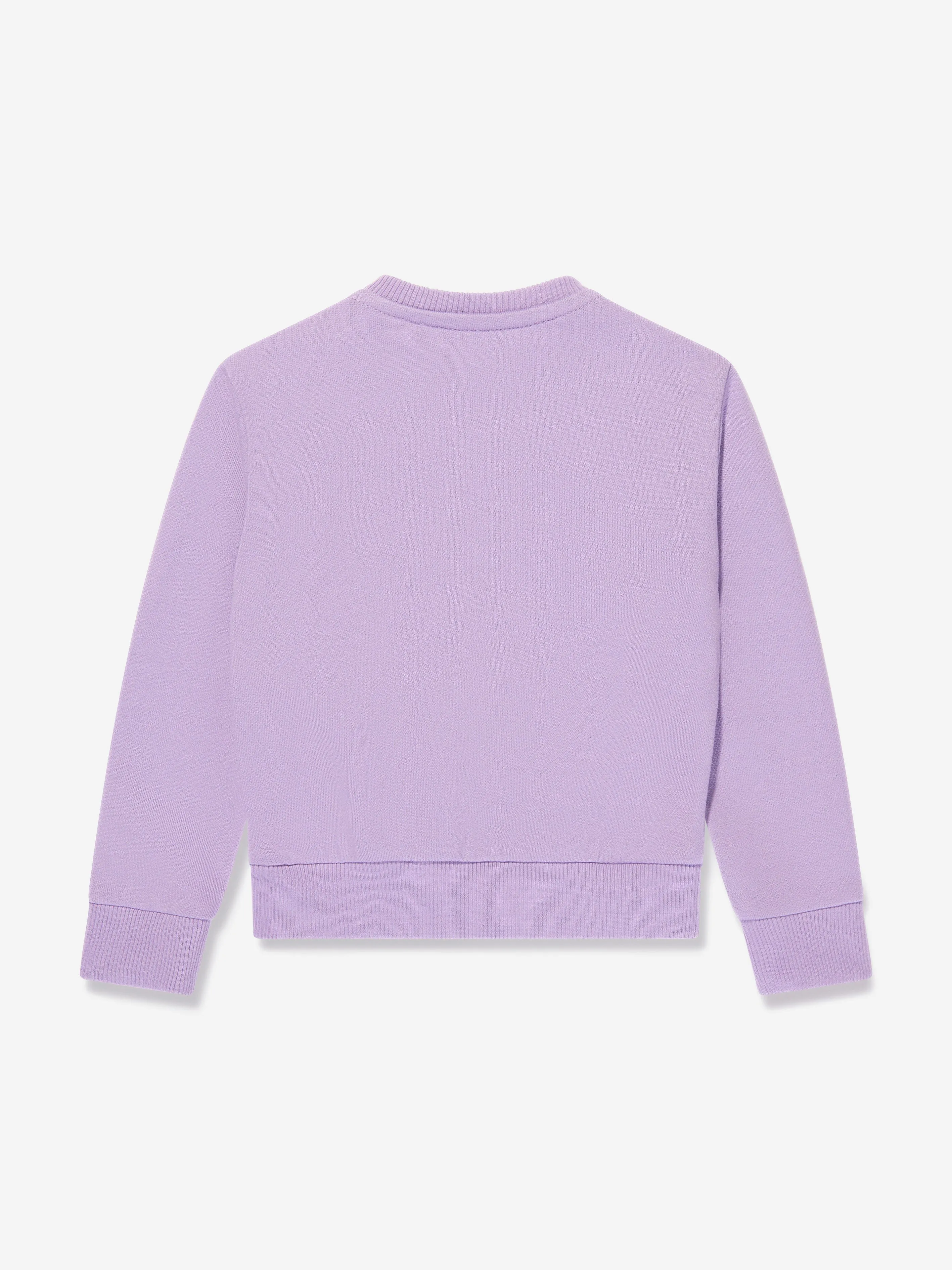 Versace Baby Girls Medusa Logo Sweatshirt in Lilac