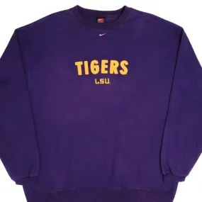 VINTAGE NIKE LSU TIGERS 1990S PURPLE SWEATSHIRT SIZE XL