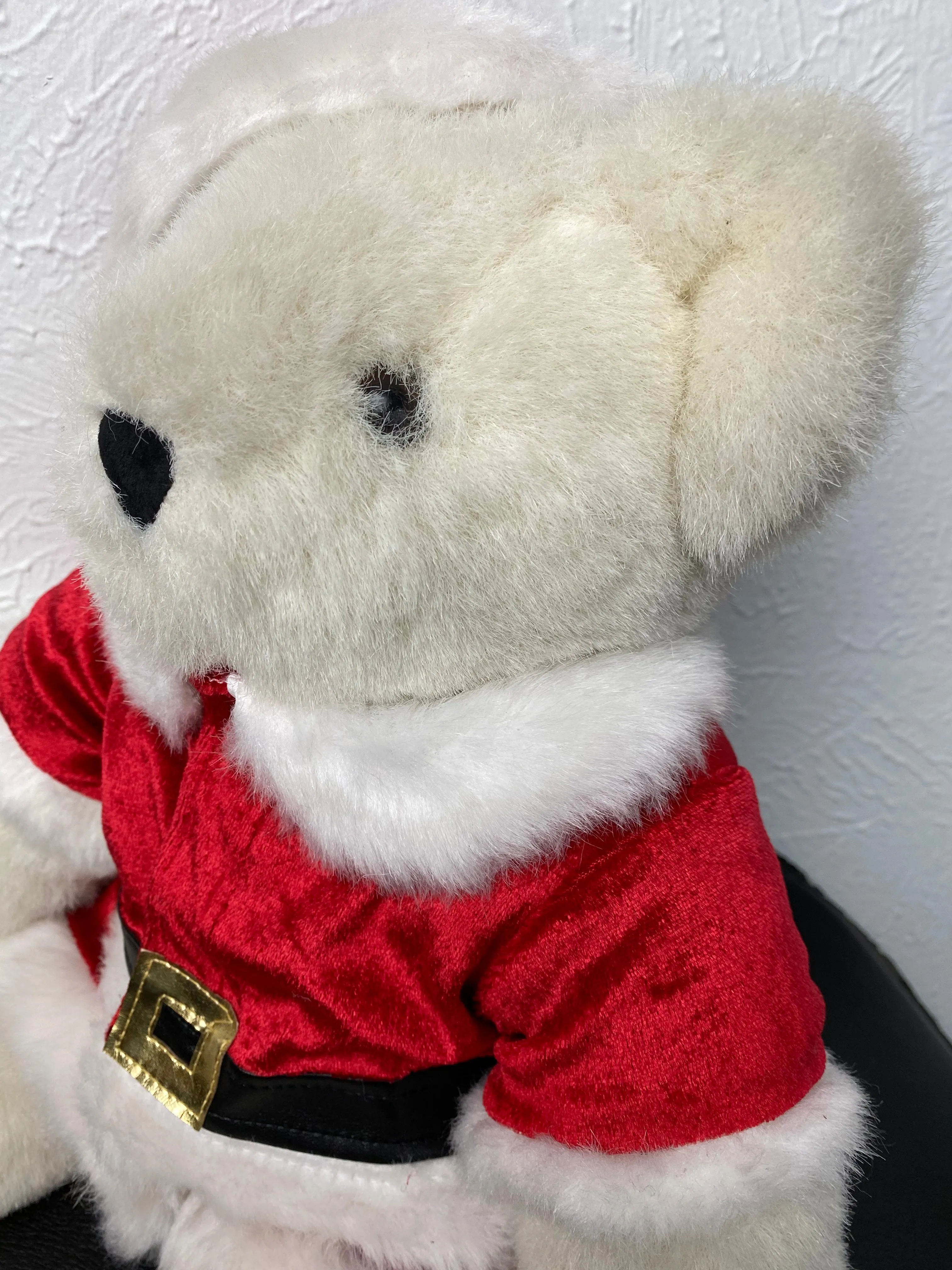 Vintage Vermont Teddy Bear w/ Santa Outfit