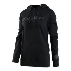 Womens Pullover Hoodie Signature Black / Reflective Silver